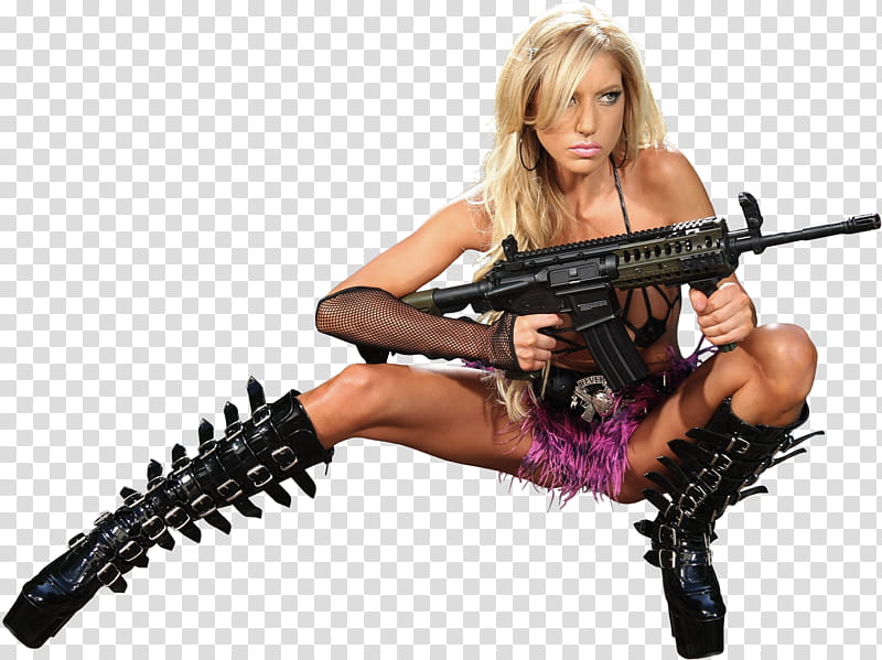 Jewels Actiongirl Render x, woman holding rifle transparent background PNG clipart