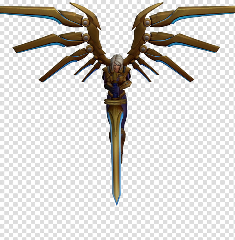 LOL, Kayle Aether Wing (XPS), male anime character transparent background PNG clipart
