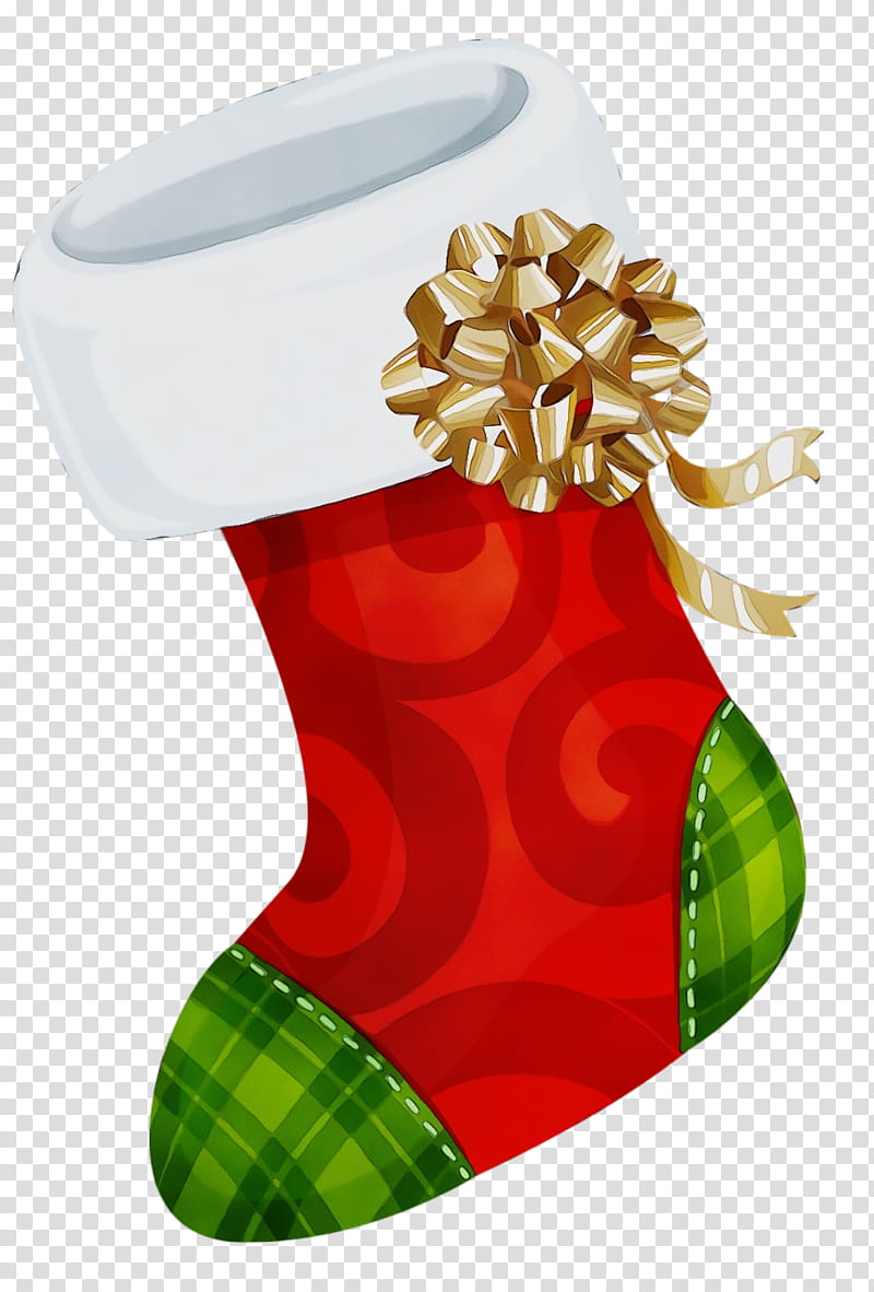 Christmas ing, Christmas ing, Christmas Socks, Watercolor, Paint, Wet Ink, Green, Tartan transparent background PNG clipart