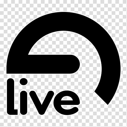 Ableton Live v, Ableton Live Logo Black transparent background PNG