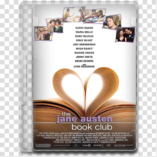 Movie Icon , The Jane Austen Book Club, The jane Austen Book Club movie DVD transparent background PNG clipart