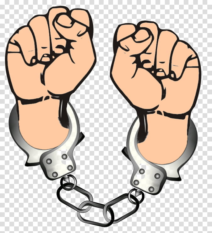 Police Cartoon Handcuffs / Group of cartoon security police officers