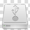 VannillA Cream Icon Set, USB, rectangular gray cordless device transparent background PNG clipart