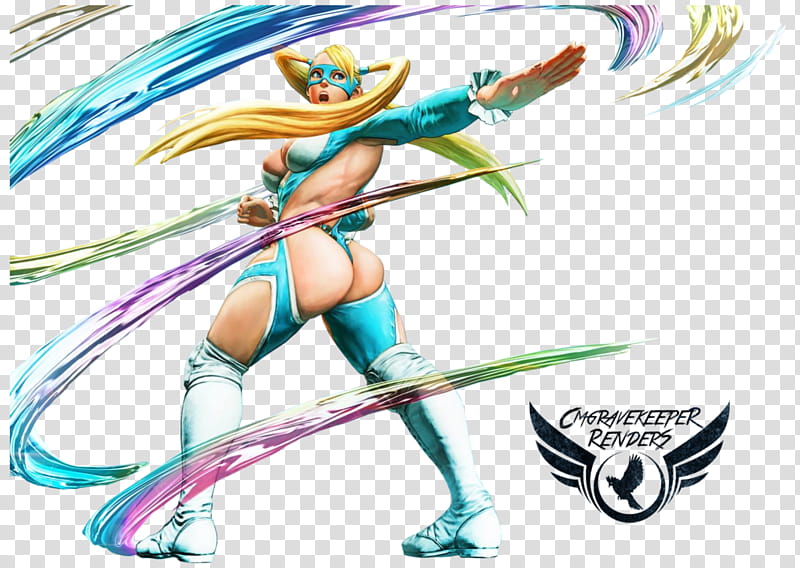 Rainbow Mika (Street Fighter V) Render transparent background PNG clipart