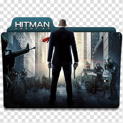  Movie Folder Icon Pack, Hitman Agent  () transparent background PNG clipart