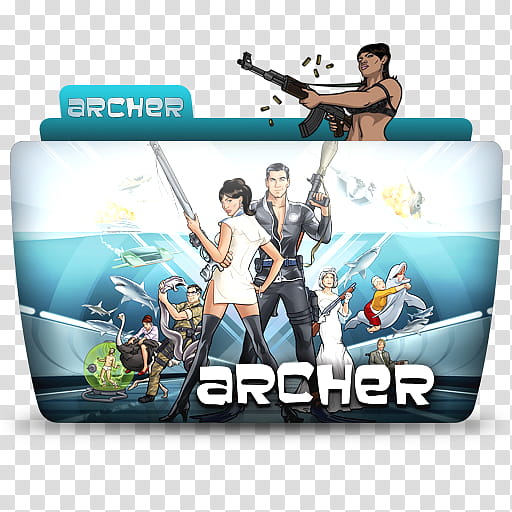 TV Folder Icons ColorFlow Set , Archer , Archer file icon transparent background PNG clipart