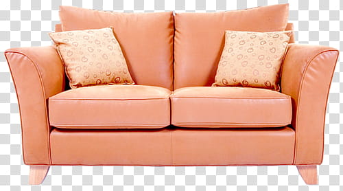 pink -seated sofa \ transparent background PNG clipart