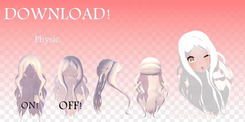 Cute Hair [ MMD], transparent background PNG clipart
