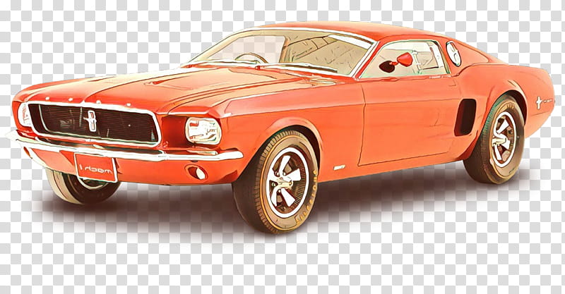 land vehicle vehicle car muscle car sports car, Model Car, Classic Car, Ford Mustang Mach 1 transparent background PNG clipart