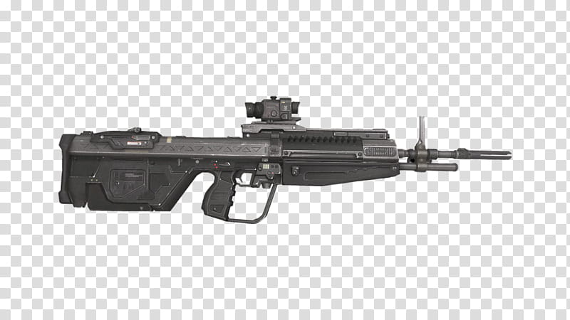 Halo Reach DMR, black assault rifle transparent background PNG clipart