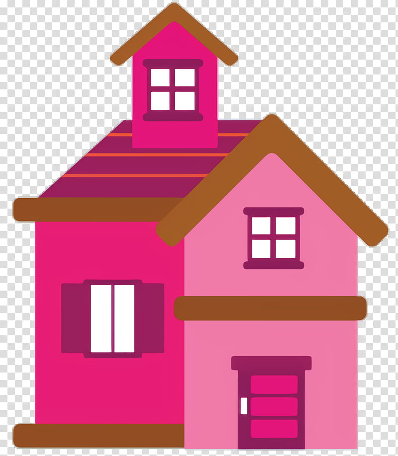 Pink House Clipart