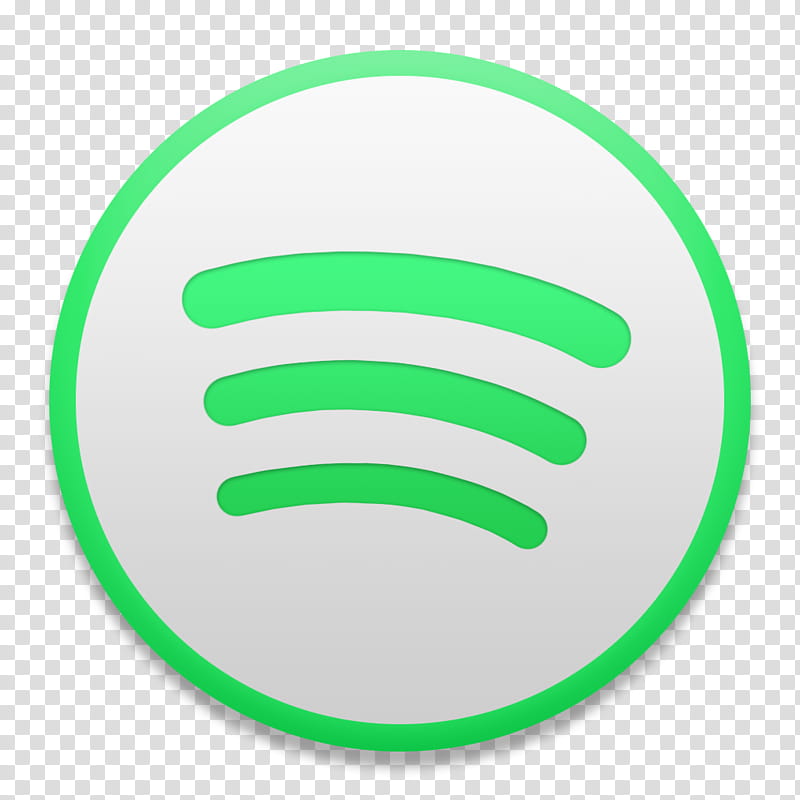Spotify macOS Style, round black and green Spotify logo transparent background PNG clipart