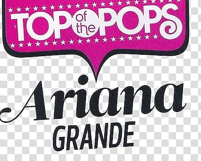 Top of the Pops Ariana Grande transparent background PNG clipart