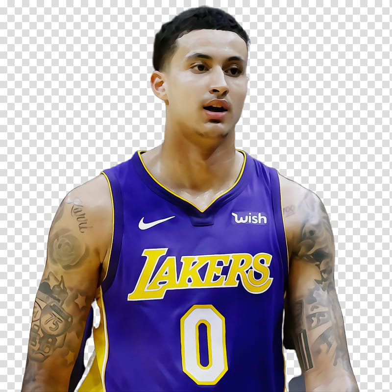 Basketball, Watercolor, Paint, Wet Ink, Kyle Kuzma, Los Angeles Lakers, Nba, Utah Jazz transparent background PNG clipart