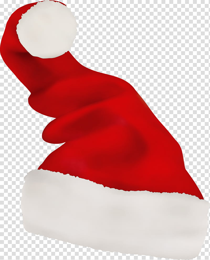 Santa claus, Christmas Hat, Santa Hat, santaclausehat, Watercolor, Paint, Wet Ink, Red transparent background PNG clipart