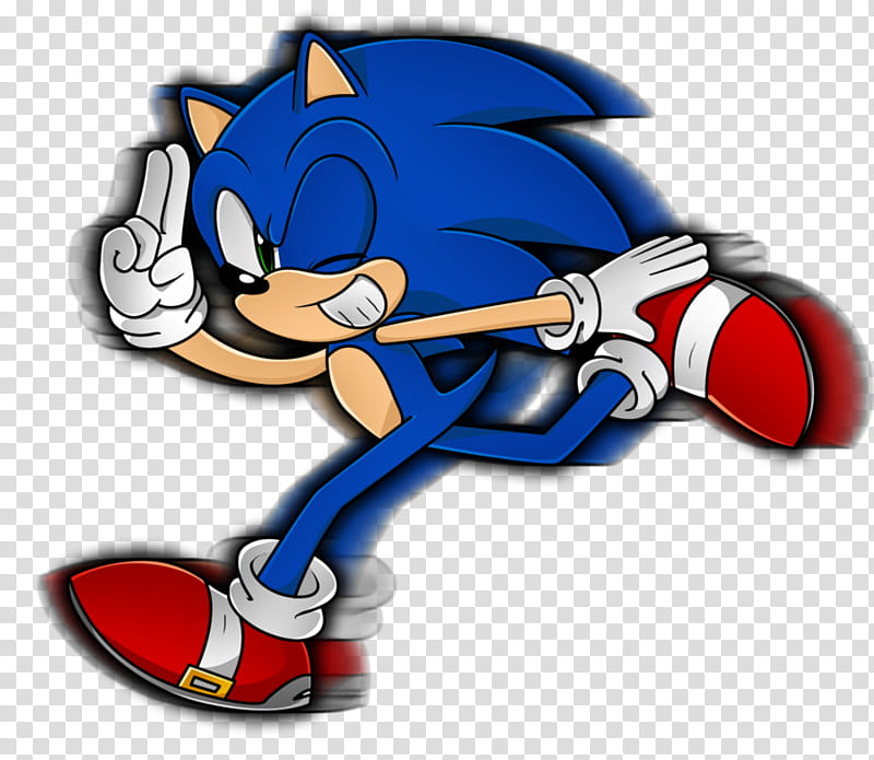 Sonic the Hedgehog, running Super Sonic while winking illustration transparent background PNG clipart