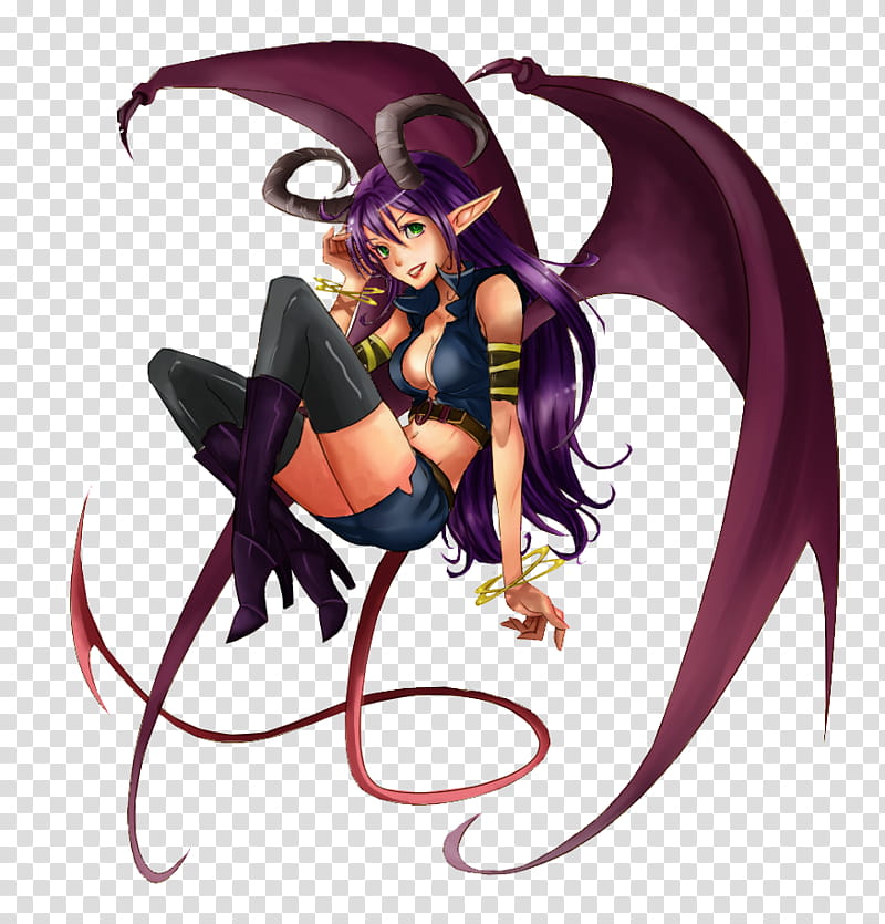 Digital Practice #, Succubus, female devil with wings transparent  background PNG clipart | HiClipart