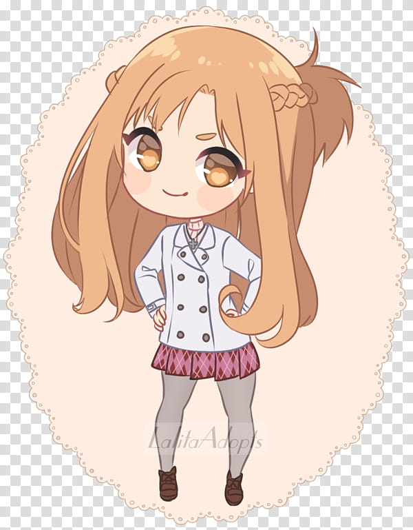 Asuna, commission example transparent background PNG clipart