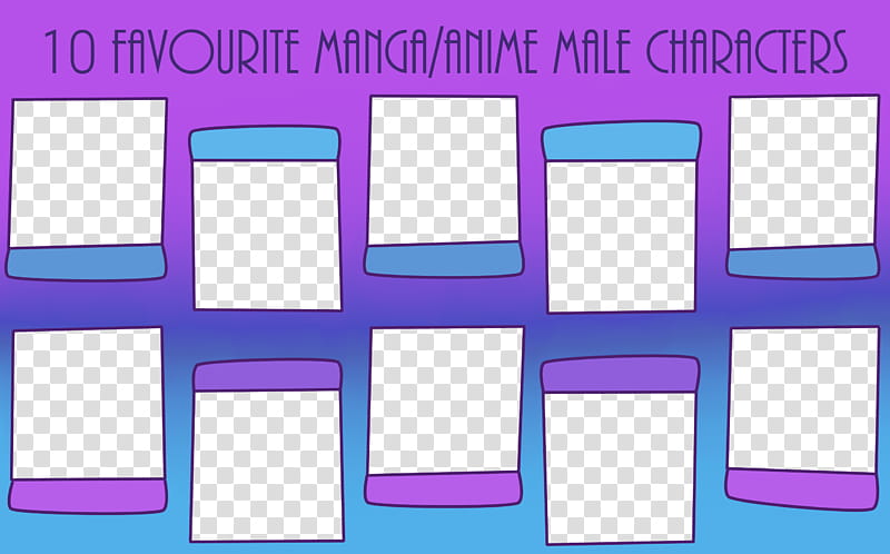 fav anime manga male char, ten white containers illustration transparent background PNG clipart