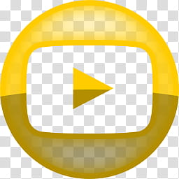 Icon Neoni Yellow, youtube transparent background PNG clipart