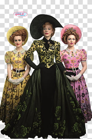 Render Cinderella, three women taking transparent background PNG clipart thumbnail