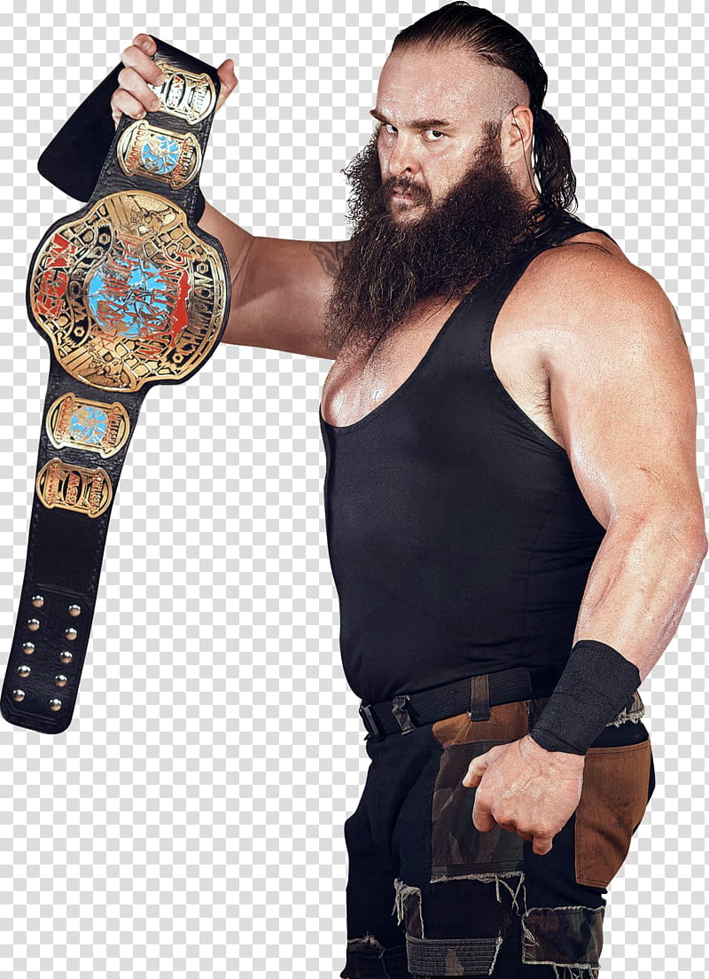 Braun Strowman ECW World Heavyweight Champion transparent background PNG clipart