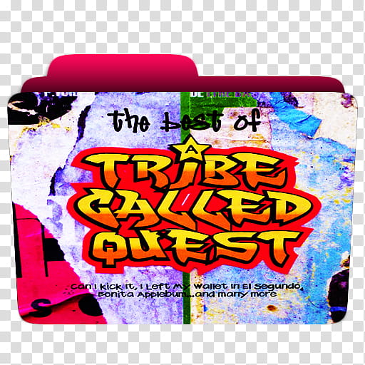 The Best of A Tribe Called Quest folder icon transparent background PNG clipart