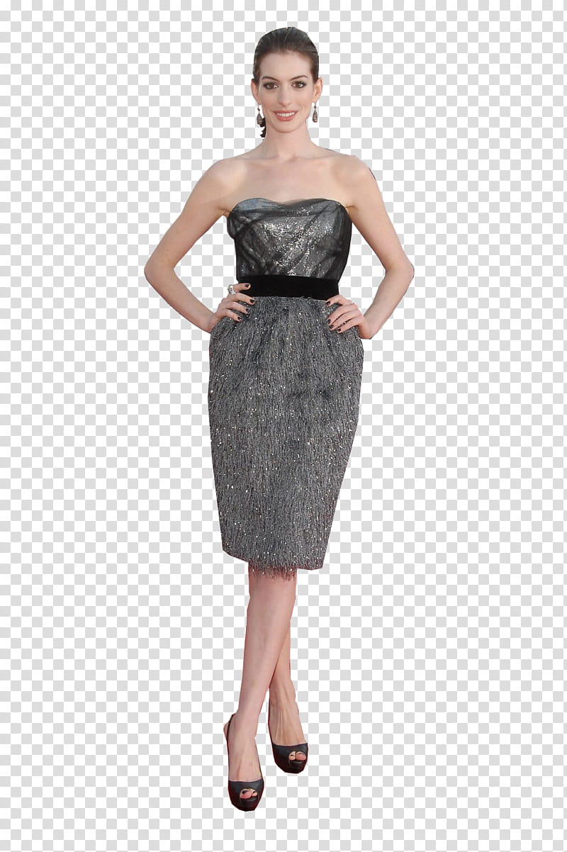 Anne Hathaway Red Carpet transparent background PNG clipart