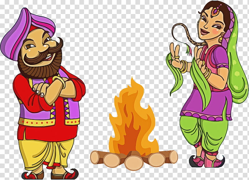 lohri happy lohri, Cartoon, Gesture transparent background PNG clipart