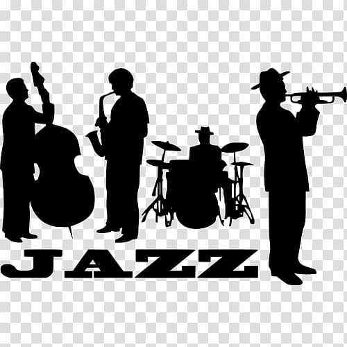 School Silhouette, Musical Ensemble, Jazz Band, Wall Decal, Trumpet, Concert, Trombone, Mural transparent background PNG clipart