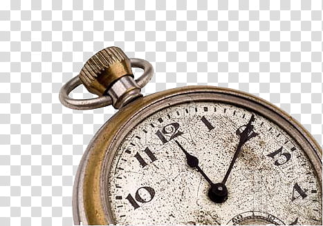 round brown pocket watch close-up transparent background PNG clipart