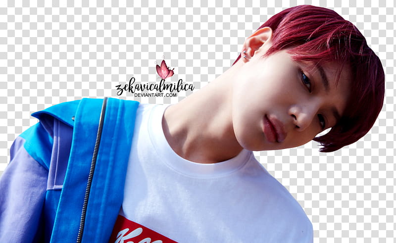 SHINee Taemin The Story Of Light, man wearing white crew-neck shirt and blue jacket transparent background PNG clipart