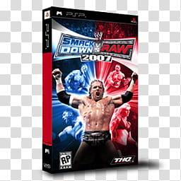 PSP Games Boxed  , WWE SmackDown! vs. RAW  transparent background PNG clipart