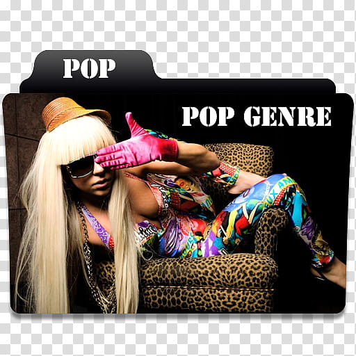 Music Genre Folders Pure Quality, POP Genre transparent background PNG clipart