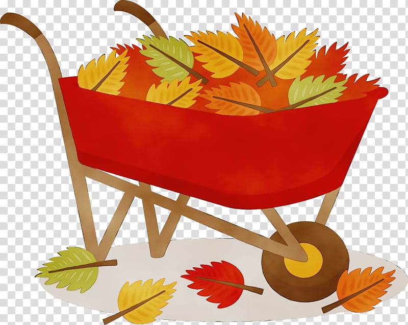 wheelbarrow leaf vehicle cart plant, Watercolor, Paint, Wet Ink, Side Dish transparent background PNG clipart