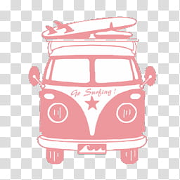 pink and white bus illustration transparent background PNG clipart