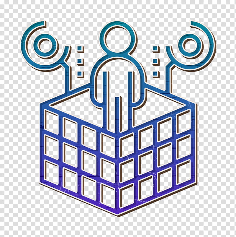 Virtual Reality icon Modeling icon Cube icon, Line, Line Art, Symbol transparent background PNG clipart
