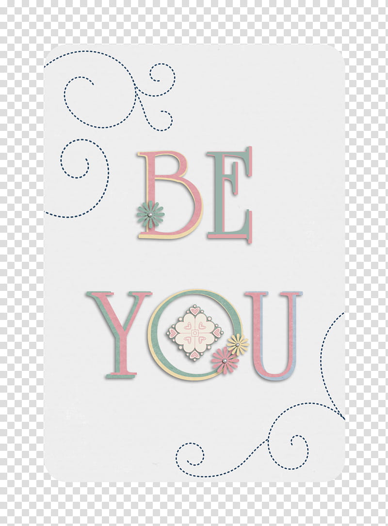 Just Saying Journal Cards, be you floral transparent background PNG clipart