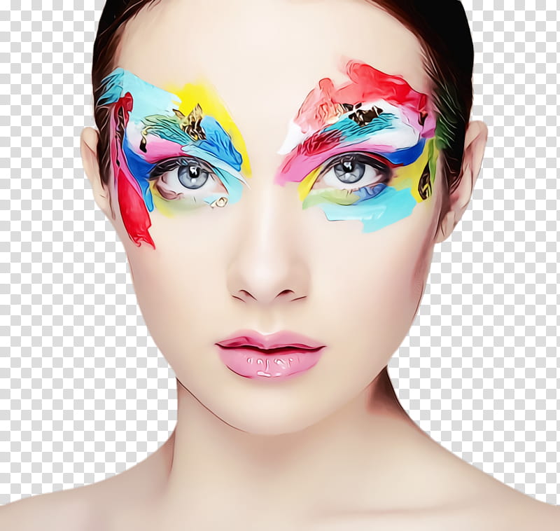 Sanur Village Festival Eyebrow Beauty Eyelash Hair coloring, Watercolor, Paint, Wet Ink, Forehead, Woman, Balinese Dance, Cosmopolitan transparent background PNG clipart