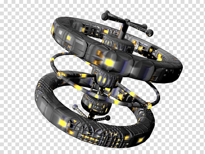 Bry Space Station, black and yellow cordless device transparent background PNG clipart