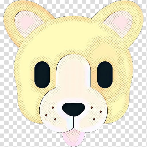 Puppy, Snout, Headgear, Cartoon, Yellow transparent background PNG clipart