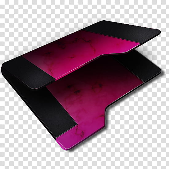 Pink Empty Folder, pink and black folder icon transparent background PNG clipart