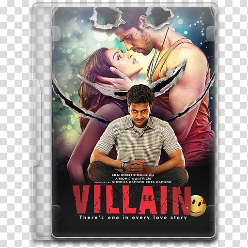 Movie Icon Mega , Ek Villain, Villain DVD case illustration transparent background PNG clipart