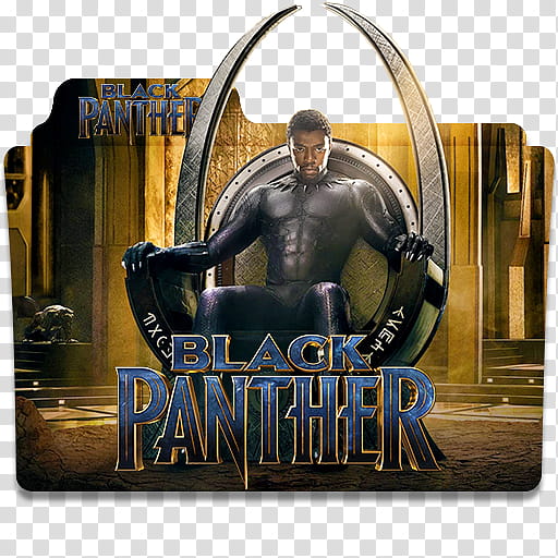 Black Panther Folder Icon, Black Panther_, Marvel Black Panther folder transparent background PNG clipart
