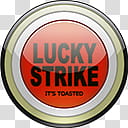 Lucky Strike Dock Icons, Filters x transparent background PNG clipart