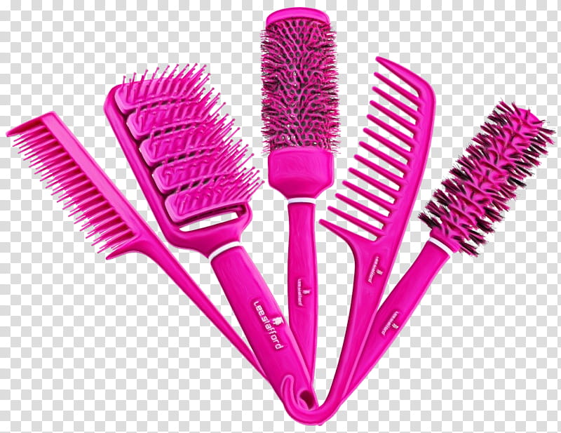 brush pink cosmetics magenta material property, Watercolor, Paint, Wet Ink, Mascara, Comb, Tool, Hair Accessory transparent background PNG clipart