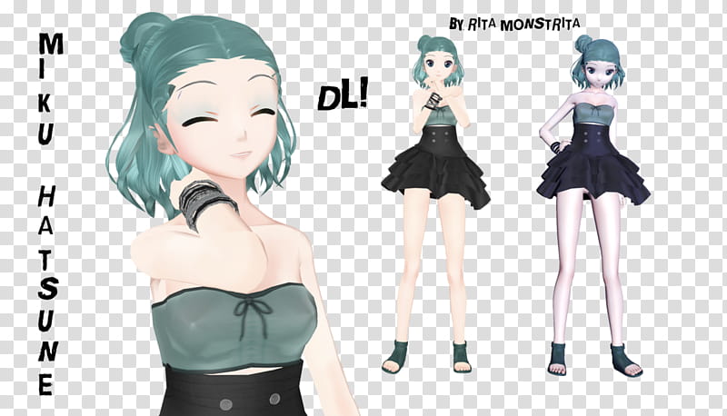 ~MMD~YYB Miku Hatsune~DL~ transparent background PNG clipart