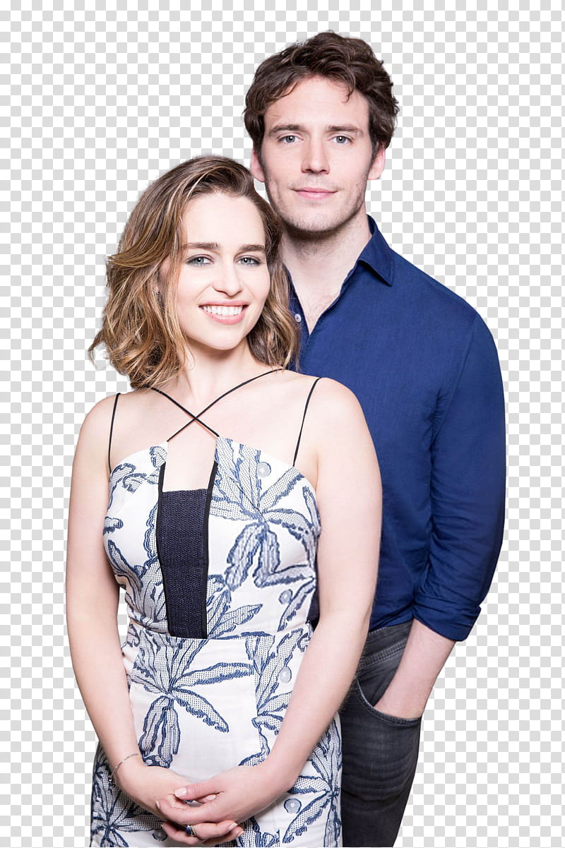 EMILIA CLARKE Y SAM CLAFLIN, _MeBeforeYouPortraits_ transparent background PNG clipart