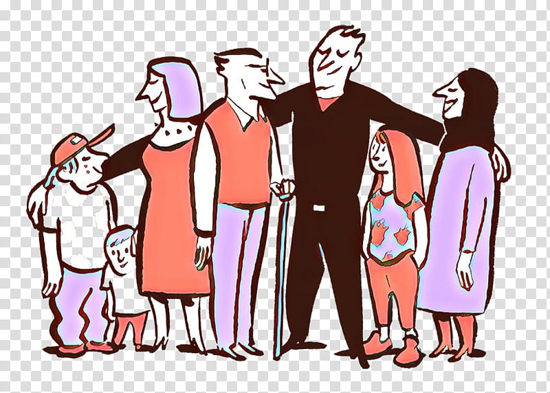 people social group cartoon family conversation, Family transparent background PNG clipart