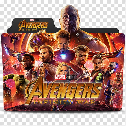 MARVEL MCU Avengers Infinity War Folder Icon , avengersinfinitywar transparent background PNG clipart
